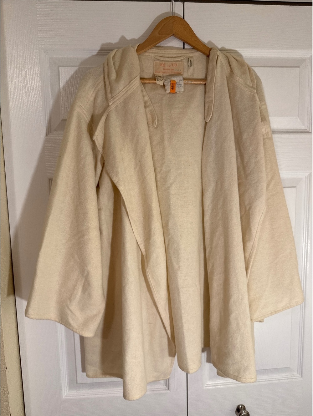KO AND CO Vintage Wool Blend Hooded Cape Jacket